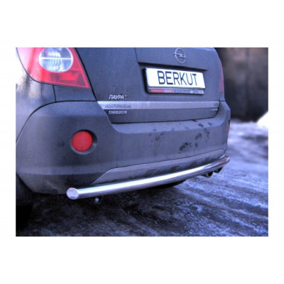 Защита задняя одинарная d60 (скосы) Opel Antara 2006-2010